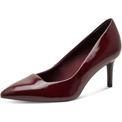 Tamaris Damen Pumps mit Stilettoabsatz, rot (Merlot PATENT), 41 Tamaris Damen Pumps mit Stilettoabsatz, rot (Merlot PATENT), 41