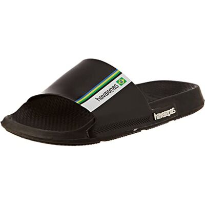 Havaianas Slide Brasil, Schiebe-Sandalen, Black, Havaianas Slide Brasil, Schiebe-Sandalen, Black,