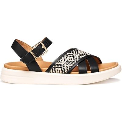 Geox Damen D XAND 2S B Wedge Sandal, Black, 39 EU Geox Damen D XAND 2S B Wedge Sandal, Black, 39 EU