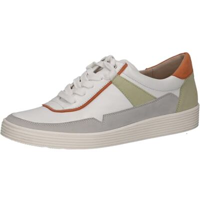CAPRICE Damen Sneaker flach aus Leder mit Schnürsenkeln, Grau (Lt.Grey Comb), 38 EU CAPRICE Damen Sneaker flach aus Leder mit Schnürsenkeln, Grau (Lt.Grey Comb), 38 EU