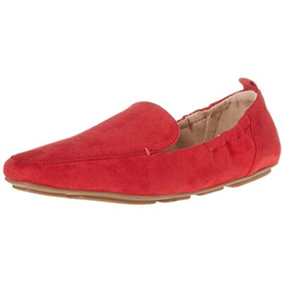 Amazon Damen-Slipper mit quadratischer Zehenpartie, weiches Mikroveloursleder, Rot, Größe 40 Amazon Damen-Slipper mit quadratischer Zehenpartie, weiches Mikroveloursleder, Rot, Größe 40