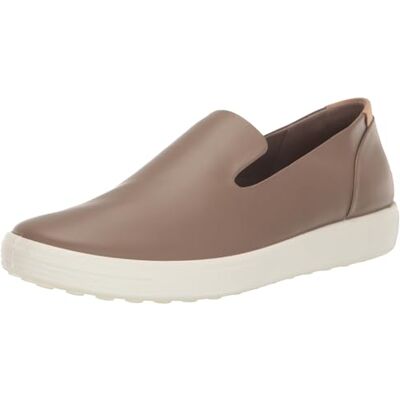 Ecco Damen Soft 7 Slip on Sneaker, Taupe/Pulver, 37/37.5 EU Ecco Damen Soft 7 Slip on Sneaker, Taupe/Pulver, 37/37.5 EU