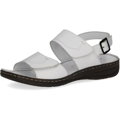 CAPRICE Damen Sandalen mit Absatz aus Leder Bequem, Weiß (White Nappa), 39 EU CAPRICE Damen Sandalen mit Absatz aus Leder Bequem, Weiß (White Nappa), 39 EU