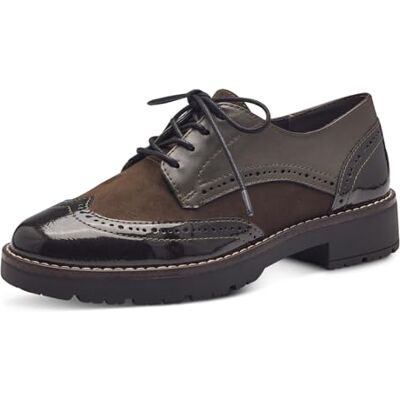 Jana Damen Schnürschuhe Elegant Vegan, Grün (Olive), 42 EU Jana Damen Schnürschuhe Elegant Vegan, Grün (Olive), 42 EU
