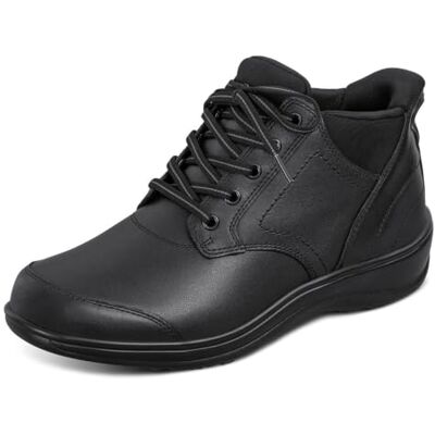Orthofeet Rosel Orthopädische Damen Lederstiefel Hands-Free Slip-On Leder-Stiefelette, Rutschfest, Anatomische Fußgewölbestütze Und Ergonomische Dämpfung Orthofeet Rosel Orthopädische Damen Lederstiefel Hands-Free Slip-On Leder-Stiefelette, Rutschfest, Anatomische Fußgewölbestütze Und Ergonomische Dämpfung