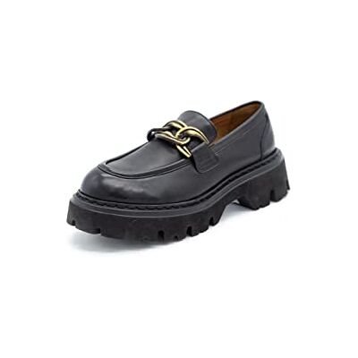 REPO Mocassino, Bootsschuh, Nero, REPO Mocassino, Bootsschuh, Nero,