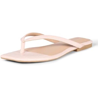 Amazon Damen Flip-Flops mit eckiger Zehenpartie, Hellrosa Krokodilimitat, 39 EU Amazon Damen Flip-Flops mit eckiger Zehenpartie, Hellrosa Krokodilimitat, 39 EU