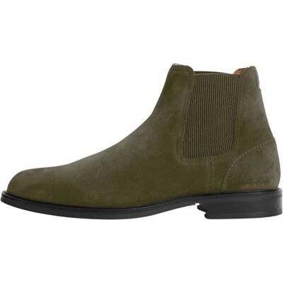 Tommy Hilfiger Herren Corporate Dressy Suede Chelsea Fm0fm05953 Niedrige Stiefel, Khaki Platinum Olive, 47 EU Tommy Hilfiger Herren Corporate Dressy Suede Chelsea Fm0fm05953 Niedrige Stiefel, Khaki Platinum Olive, 47 EU