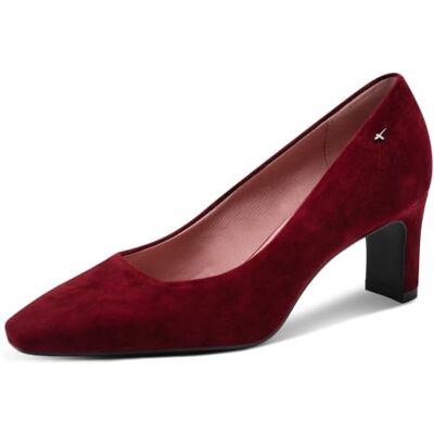 Tamaris Damen Pumps mit Trichterabsatz, rot (Merlot),40 Tamaris Damen Pumps mit Trichterabsatz, rot (Merlot),40