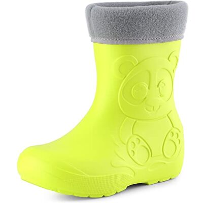 Ladeheid Eva Kinder Jungen Mädchen Gummistiefel Regenschuhe gefüttert LA-CA-11 (Limone, 22/23 EU) Ladeheid Eva Kinder Jungen Mädchen Gummistiefel Regenschuhe gefüttert LA-CA-11 (Limone, 22/23 EU)