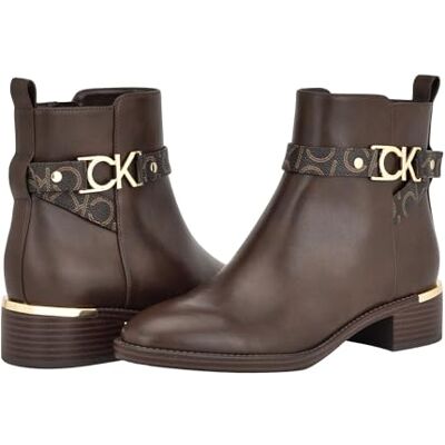 Calvin Damen Dhara Stiefelette, Dark Brown Logo 200, 35 EU Calvin Damen Dhara Stiefelette, Dark Brown Logo 200, 35 EU