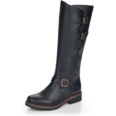 Remonte Damen Schlupfstiefel R6590, Frauen Stiefel,lose Einlage,uebergangsstiefel,uebergangsschuhe,langschaftstiefel,Slip-ons,Boots,schwarz (01),37 EU Remonte Damen Schlupfstiefel R6590, Frauen Stiefel,lose Einlage,uebergangsstiefel,uebergangsschuhe,langschaftstiefel,Slip-ons,Boots,schwarz (01),37 EU