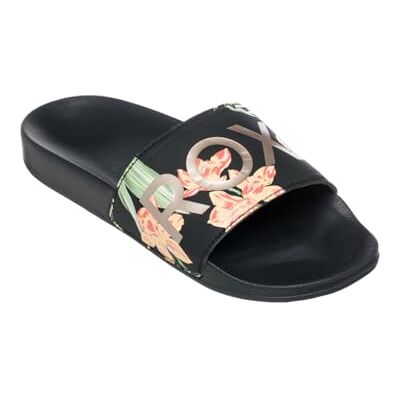 Roxy Slippy Slider Sandals for Women Badeschuhe Frauen 38 Schwarz Roxy Slippy Slider Sandals for Women Badeschuhe Frauen 38 Schwarz