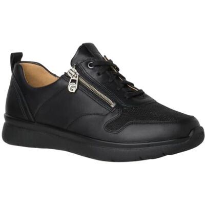 Ganter Damen KIRA-K Sneaker, schwarz, 38.5 EU X-Weit Ganter Damen KIRA-K Sneaker, schwarz, 38.5 EU X-Weit