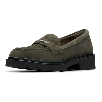 Clarks Damen Lauryl Step Slipper, Dark Olive, 35.5 EU Clarks Damen Lauryl Step Slipper, Dark Olive, 35.5 EU