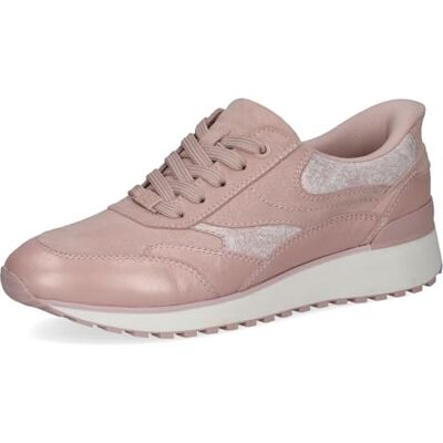 CAPRICE Damen Sneaker aus Leder, Rosa (Rose PERL Comb), 37 CAPRICE Damen Sneaker aus Leder, Rosa (Rose PERL Comb), 37