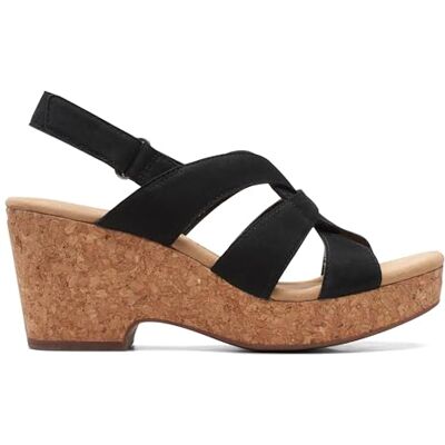 Clarks Jenette Ease Womens Black Leather, 5 Clarks Jenette Ease Womens Black Leather, 5
