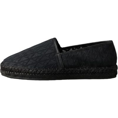 Calvin Damen Espadrilles Espadrille AOP Spacer Mesh mit Logo-Print, Blau (Triple Black), 36 Calvin Damen Espadrilles Espadrille AOP Spacer Mesh mit Logo-Print, Blau (Triple Black), 36