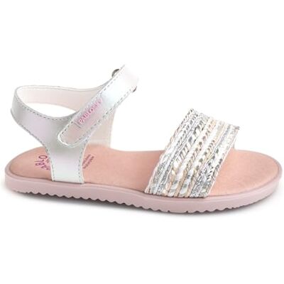 Pablosky Quilate 442808 Flache Sandalen, weiß, 25 EU Weit Pablosky Quilate 442808 Flache Sandalen, weiß, 25 EU Weit