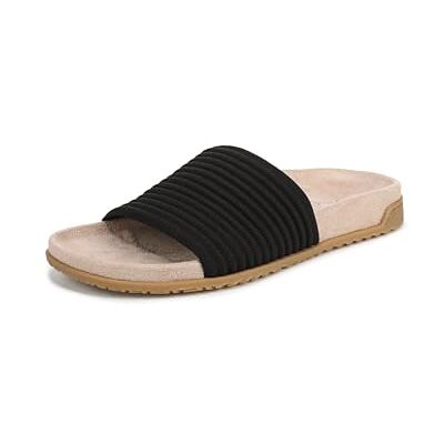 Vionic Damen Evie Knit Flache Sandals, Schwarz, Mittel, EU 40 Vionic Damen Evie Knit Flache Sandals, Schwarz, Mittel, EU 40