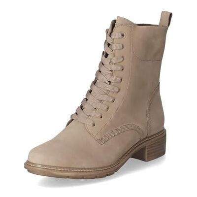 Tamaris Damen Schnürstiefel Leder Blockabsatz; TAUPE/beige; 36 EU Tamaris Damen Schnürstiefel Leder Blockabsatz; TAUPE/beige; 36 EU