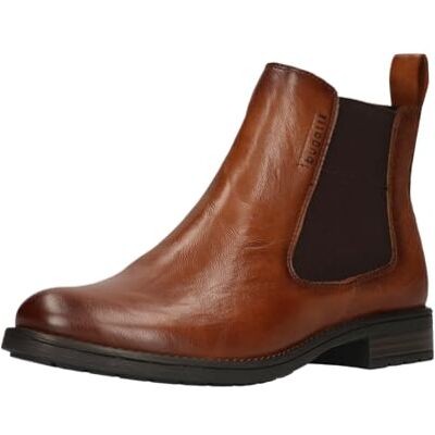 Bugatti Damen Chelsea Boots 415AFS3W5000-6300 Weite Normal Reißverschluss Kunstleder Cognac 39 EU Bugatti Damen Chelsea Boots 415AFS3W5000-6300 Weite Normal Reißverschluss Kunstleder Cognac 39 EU