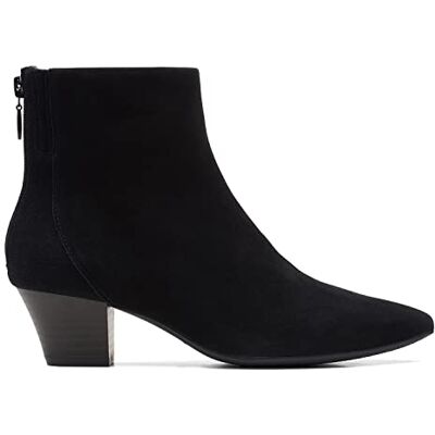 Clarks Damen Teresa Boot Mode-Stiefel, Schwarz Leder, 39 EU Clarks Damen Teresa Boot Mode-Stiefel, Schwarz Leder, 39 EU