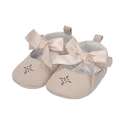 Sterntaler Babyballerina Schleife Bequeme Ballerina mit aufgenähter Rutschfester Herzchensohle und Klettverschluss Baby -Ballerina Mädchen gefüttert mit Frottee hellgrau, 20 Sterntaler Babyballerina Schleife Bequeme Ballerina mit aufgenähter Rutschfester Herzchensohle und Klettverschluss Baby -Ballerina Mädchen gefüttert mit Frottee hellgrau, 20