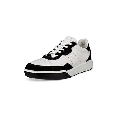Ecco Street Court Lace Sneaker für Herren, Schwarz/Weiß, 10-10.5 Ecco Street Court Lace Sneaker für Herren, Schwarz/Weiß, 10-10.5