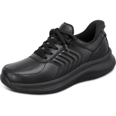 Orthofeet Roam Orthopädische Damen Slip-On Sneaker Hands-Free Wasserabweisender Leder-Walkingschuh Mit Griffiger Sohle, Fußgewölbestütze Und Ergonomischer Dämpfung Orthofeet Roam Orthopädische Damen Slip-On Sneaker Hands-Free Wasserabweisender Leder-Walkingschuh Mit Griffiger Sohle, Fußgewölbestütze Und Ergonomischer Dämpfung