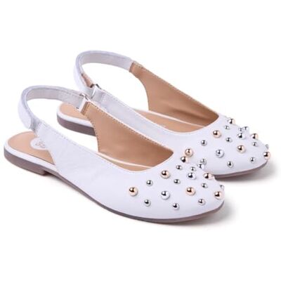 GIOSEPPO NAMANYE Mary Jane Flache Schuhe, Weiß, Größe 39 GIOSEPPO NAMANYE Mary Jane Flache Schuhe, Weiß, Größe 39