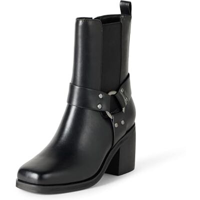 The Drop Stevens Chelsea-Stiefel für Damen, Schwarz, Größe 40 The Drop Stevens Chelsea-Stiefel für Damen, Schwarz, Größe 40