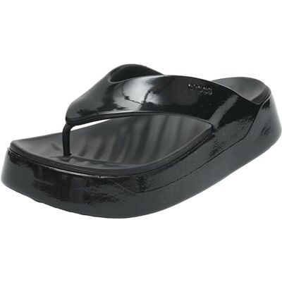 Crocs Herren Getaway Platform Patent Flip Flip, Black, 36/37 EU Crocs Herren Getaway Platform Patent Flip Flip, Black, 36/37 EU