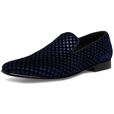 Steve Madden Herren Lifted Loafer, Blauer Samt, 43/44 EU Steve Madden Herren Lifted Loafer, Blauer Samt, 43/44 EU