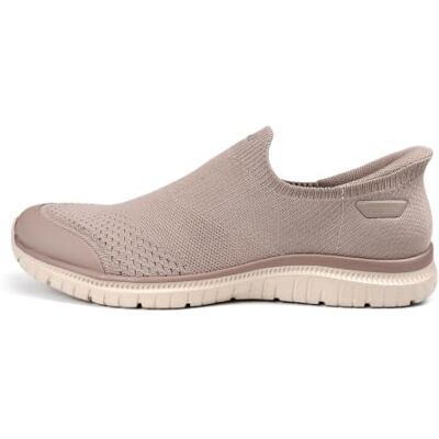 Skechers Damen Virtue Serendipity Slip-InTurnschuhe, Dark Taupe Knit, 36 EU Skechers Damen Virtue Serendipity Slip-InTurnschuhe, Dark Taupe Knit, 36 EU