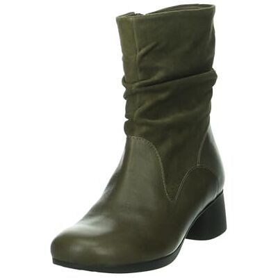 Think! Damen NANI chromfrei gegerbte Leder Stiefelette 3-000983, OLIVE/KOMBI 7010, 41,5 Think! Damen NANI chromfrei gegerbte Leder Stiefelette 3-000983, OLIVE/KOMBI 7010, 41,5