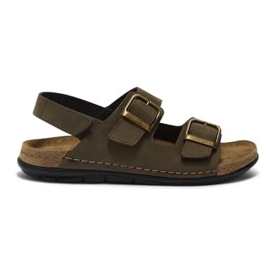 Scholl Aberdeen Herren Sandalen mit zwei Riemen, mit verstellbarer Schnalle und verstellbarem Riemen, Einlegesohle mit Memory-Cushion-Technologie – Khaki – 42 EU Scholl Aberdeen Herren Sandalen mit zwei Riemen, mit verstellbarer Schnalle und verstellbarem Riemen, Einlegesohle mit Memory-Cushion-Technologie – Khaki – 42 EU