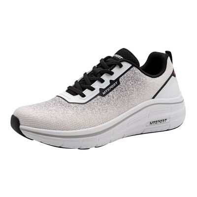 MARCO TOZZI Herren Sneaker leicht Wechselfußbett optimale Gewichtsverteilung elastische Schnürung Modern, weiß (White Comb), 45 EU MARCO TOZZI Herren Sneaker leicht Wechselfußbett optimale Gewichtsverteilung elastische Schnürung Modern, weiß (White Comb), 45 EU