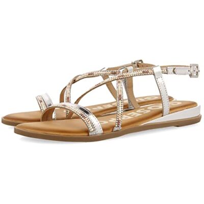 GIOSEPPO Baracoa Damen-Sandalen mit Keilabsatz, silber, 36 EU GIOSEPPO Baracoa Damen-Sandalen mit Keilabsatz, silber, 36 EU