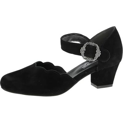 Hirschkogel Damen Trachten Pumps, Schwarz, 41 EU Hirschkogel Damen Trachten Pumps, Schwarz, 41 EU