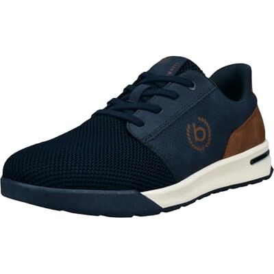 Bugatti man-Herren Sneakers-321-AWP02, Dark Blue/Cognac, 43 Bugatti man-Herren Sneakers-321-AWP02, Dark Blue/Cognac, 43