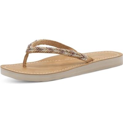 Tamaris Pantolette Damen Flach metallic,EU 36 Tamaris Pantolette Damen Flach metallic,EU 36