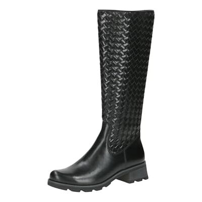CAPRICE Damen Hohe Stiefel mit Absatz Kniehoch mit Reißverschluss, Schwarz (Black Nappa), 40.5 EU CAPRICE Damen Hohe Stiefel mit Absatz Kniehoch mit Reißverschluss, Schwarz (Black Nappa), 40.5 EU