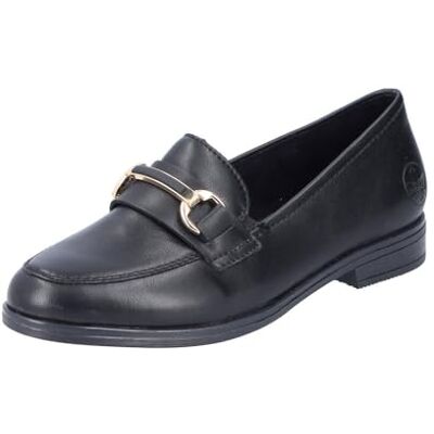 Rieker Damen Slipper 46262-00 schwarz Gr. 36 Rieker Damen Slipper 46262-00 schwarz Gr. 36