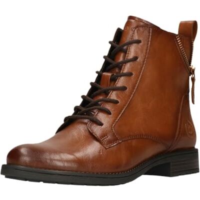 Bugatti Damen Schnür-Stiefeletten 415AFS3X5000-6300 Weite Normal Reißverschluss Kunstleder Cognac 38 EU Bugatti Damen Schnür-Stiefeletten 415AFS3X5000-6300 Weite Normal Reißverschluss Kunstleder Cognac 38 EU