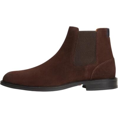 Tommy Hilfiger Herren Corporate Dressy Suede Chelsea Fm0fm05953 Niedrige Stiefel, Braun Kakao, 47 EU Tommy Hilfiger Herren Corporate Dressy Suede Chelsea Fm0fm05953 Niedrige Stiefel, Braun Kakao, 47 EU