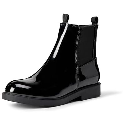 Amazon Mädchen Chelsea-Stiefeletten, Schwarz Lackleder, 31 EU Amazon Mädchen Chelsea-Stiefeletten, Schwarz Lackleder, 31 EU