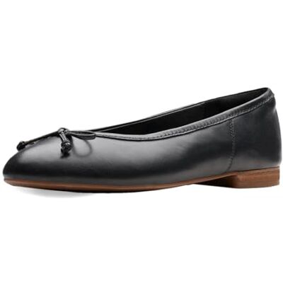 Clarks Damen Fawna LilyBallet Flat, Schwarzes Leder, 40 EU Clarks Damen Fawna LilyBallet Flat, Schwarzes Leder, 40 EU