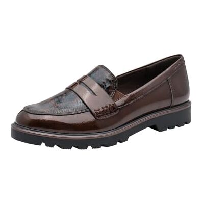 Tamaris Damen Loafer flach, braun (Brown Comb),42 Tamaris Damen Loafer flach, braun (Brown Comb),42