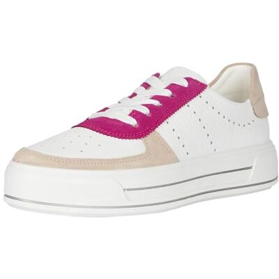 ARA Damen Canberra Sneaker, Shell Weiss Pink,42 EU Weit ARA Damen Canberra Sneaker, Shell Weiss Pink,42 EU Weit